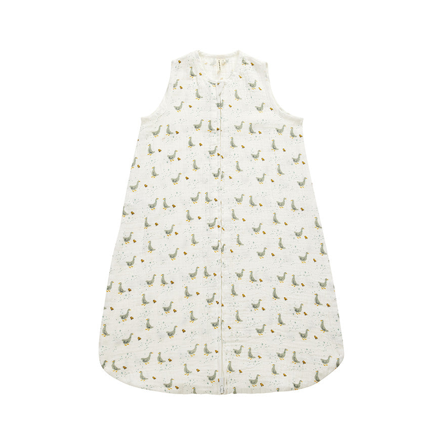 Printed goose 0.5 TOG cotton gauze sleeping bag - Prémaman