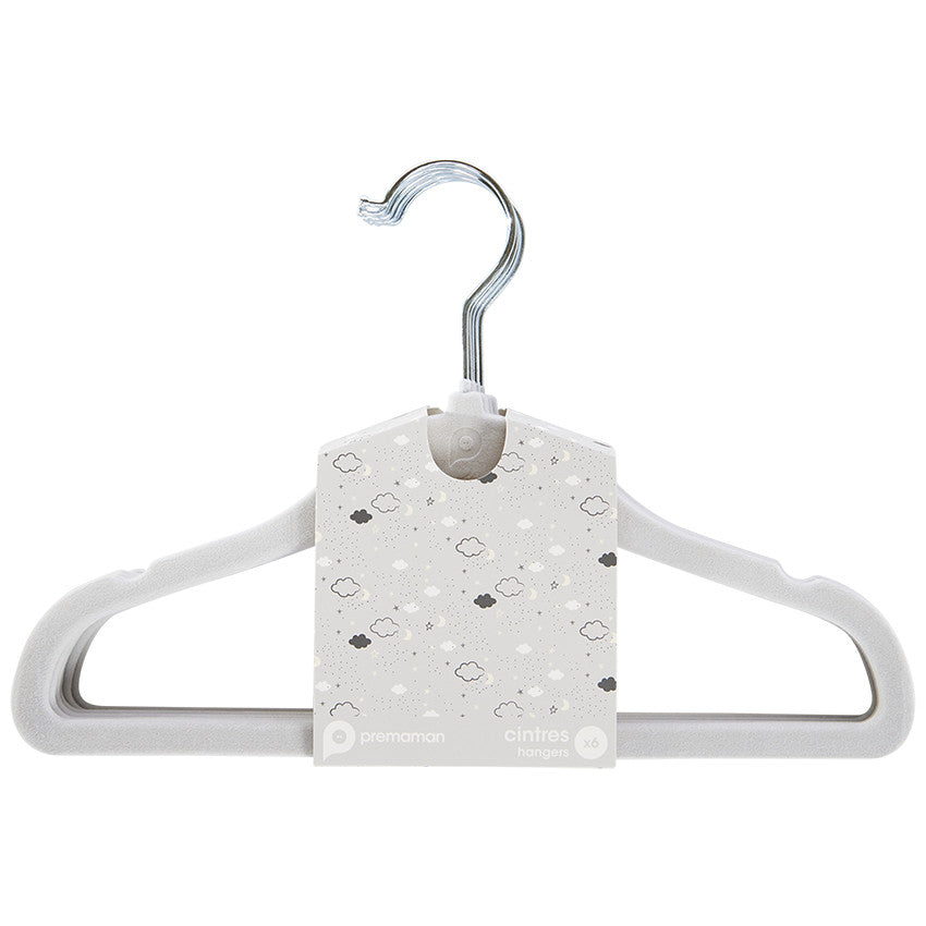 Pack of 6 grey velvet hangers - Maternity