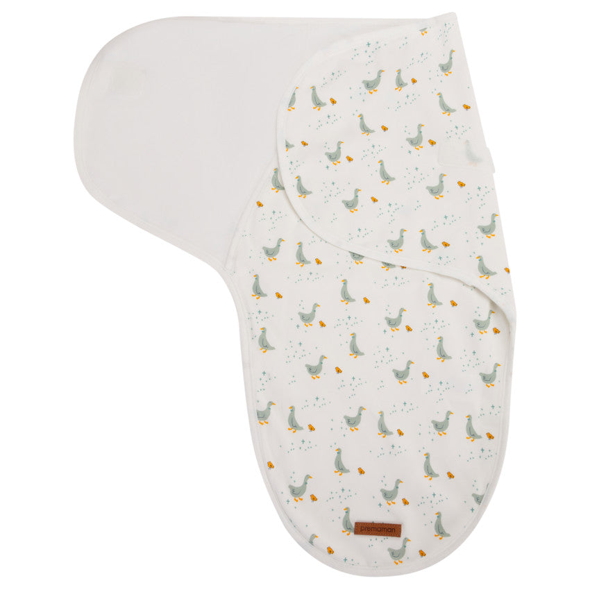 Printed geese swaddle blanket - Prémaman