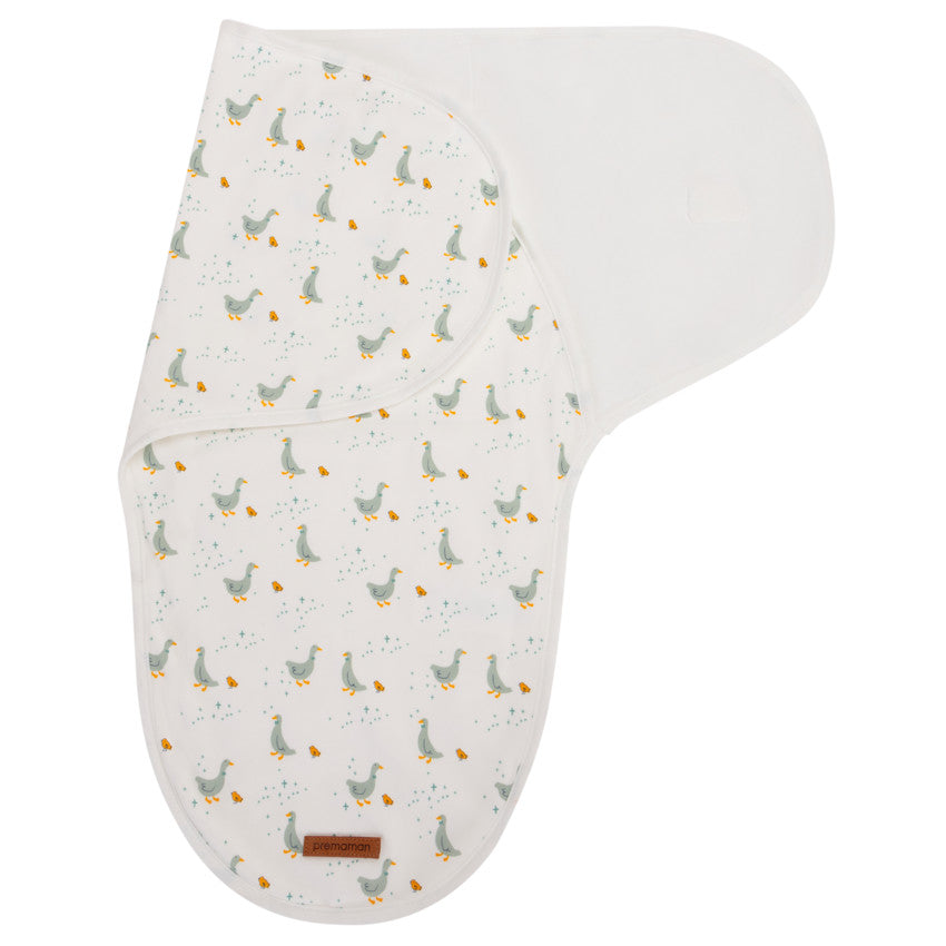 Printed geese swaddle blanket - Prémaman