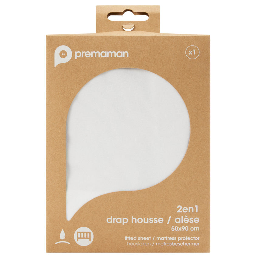 2-in-1 Fitted Sheet 50 x 90 cm - Prémaman