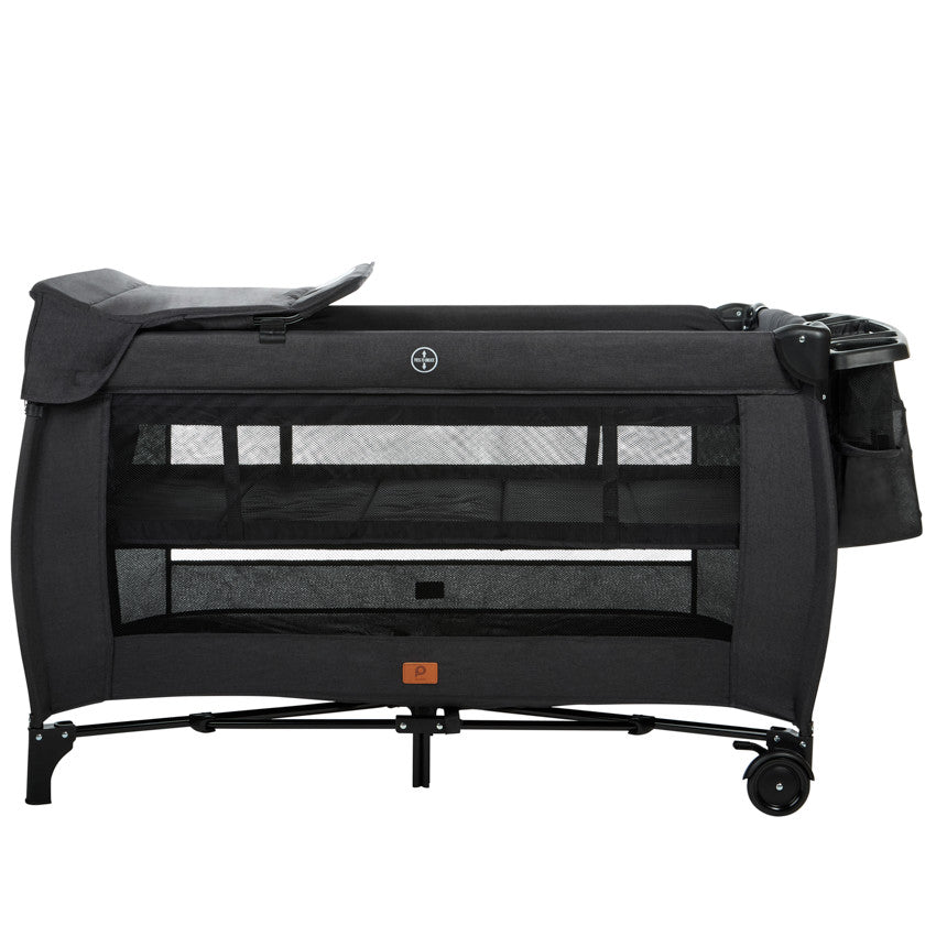 Travel cot with accessories Top All In black - Premaman