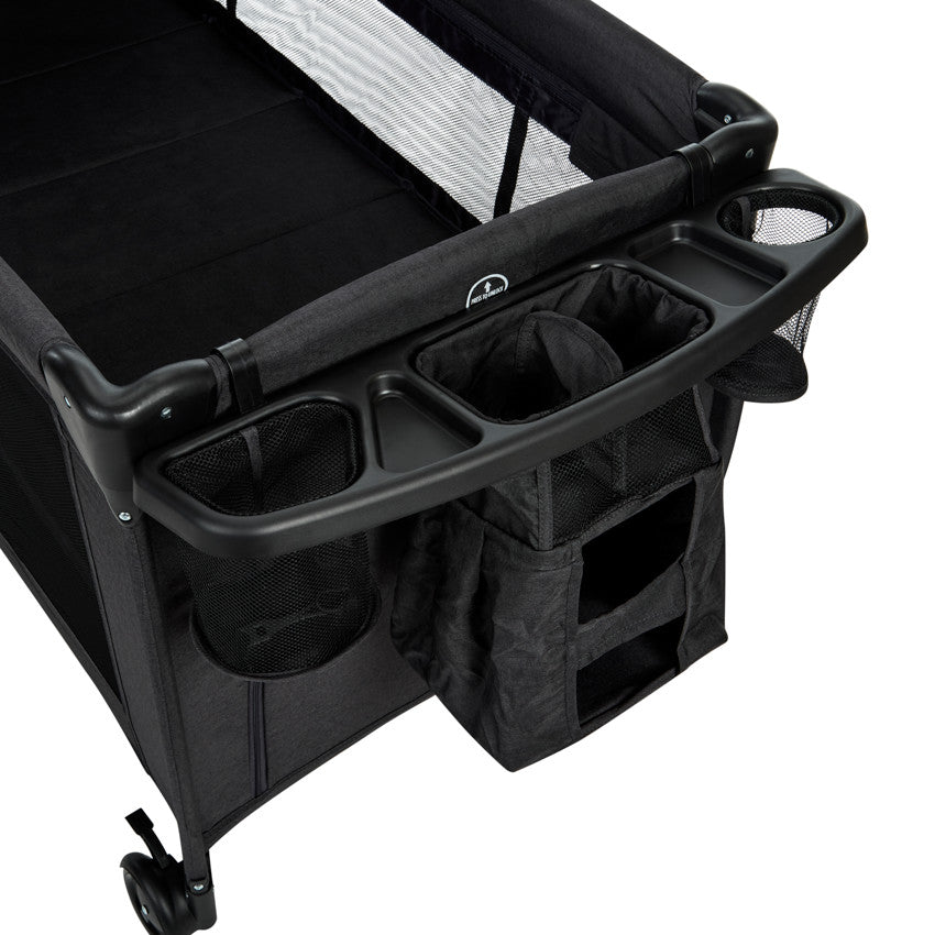 Travel cot with accessories Top All In black - Premaman