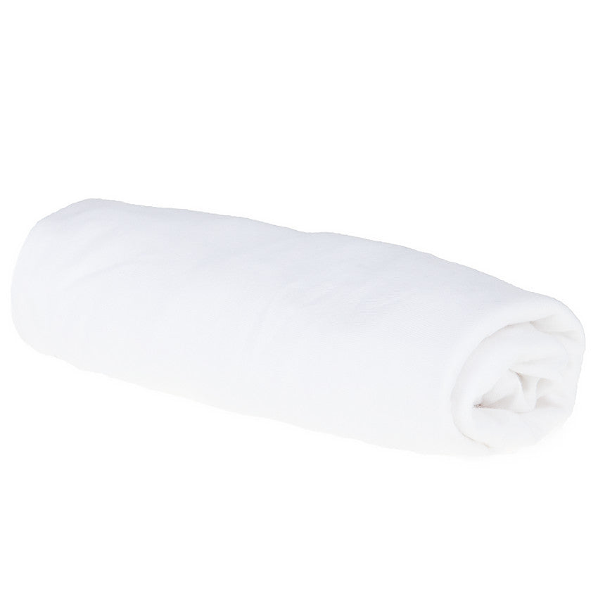 Drap housse pour lit jumeaux Noah 120 x 130 cm blanc - Prémaman