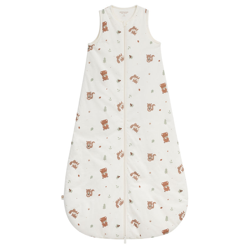 Sleeping Bag TOG 3 in animal print jersey 18-36M King of the Forest ecru - Prémaman