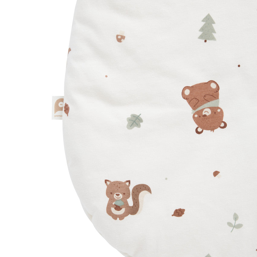 Sleeping Bag TOG 3 in animal print jersey 18-36M King of the Forest ecru - Prémaman