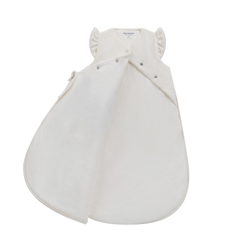 Sleeveless sleep bag TOG 3 in ecru velvet Little Deer - Prémaman