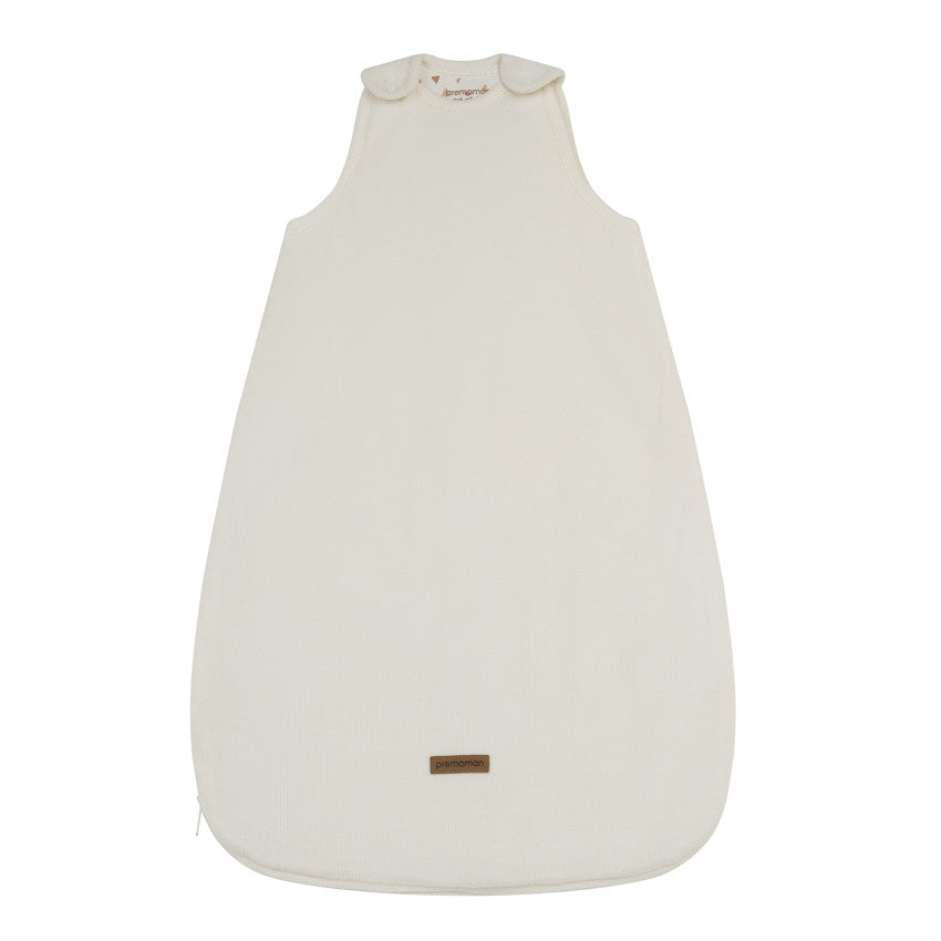 Sleeveless corduroy sleeping bag TOG 3.5 white - Prémaman