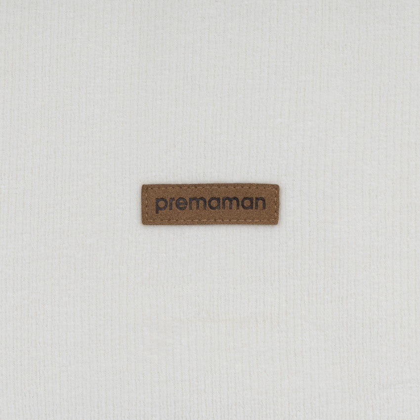 Sleeveless corduroy sleeping bag TOG 3.5 white - Prémaman