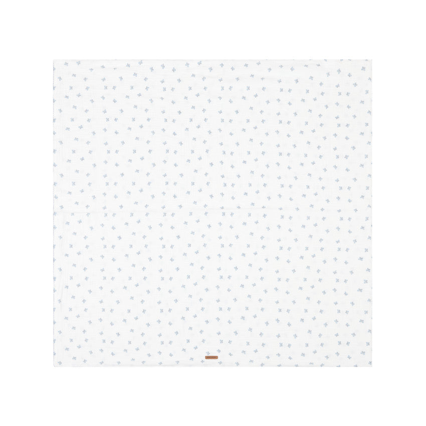 Couverture en gaze de coton 100 x 100 cm - Tiny Flowers - Prémaman