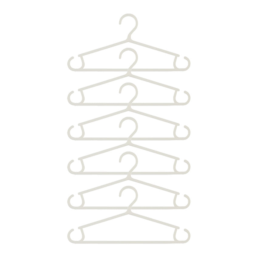 Lot de 6 cintres pour bébé - Blanc - Prémaman