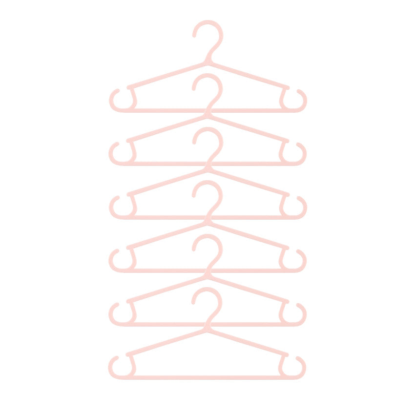 Lot de 6 cintres pour bébé - Rose - Prémaman