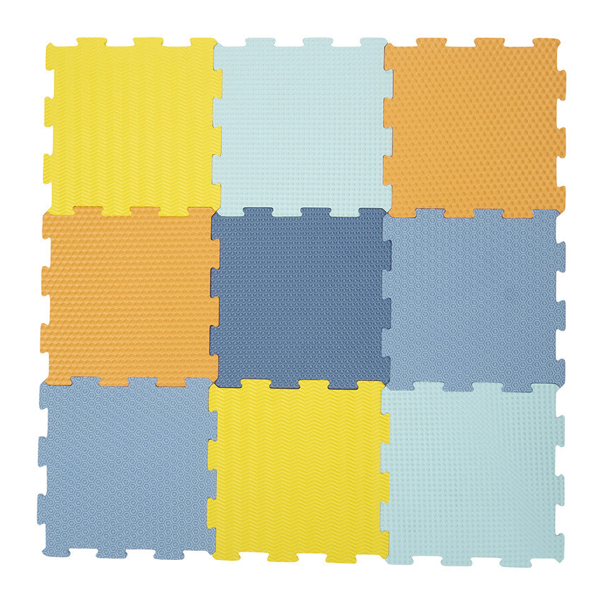 Tapis de dalles en mousse texturées 90 x 90 cm - Prémaman
