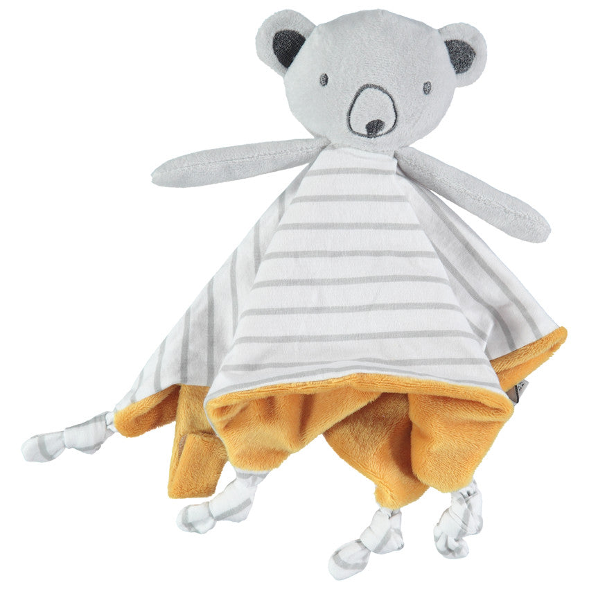 Doudou mouchoir ours en velours - Prémaman