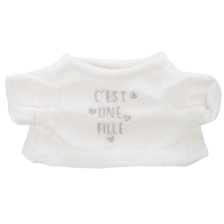 Habillage pour peluche annonce de naissance "c'est une fille" - Prémaman