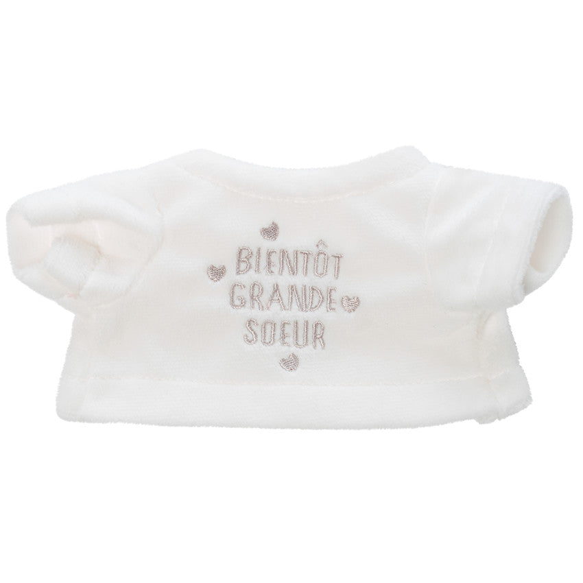 Dressing for plush birth announcement "you're going to be a big sister" - Prémaman