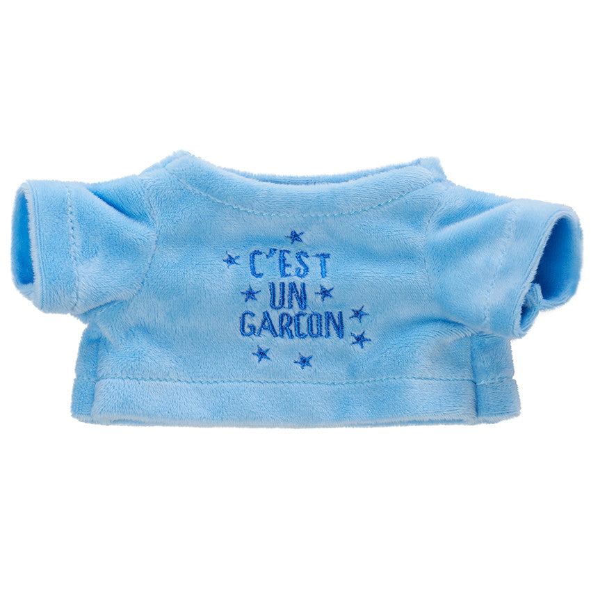 Habillage pour peluche annonce de naissance "c'est un garçon" - Prémaman