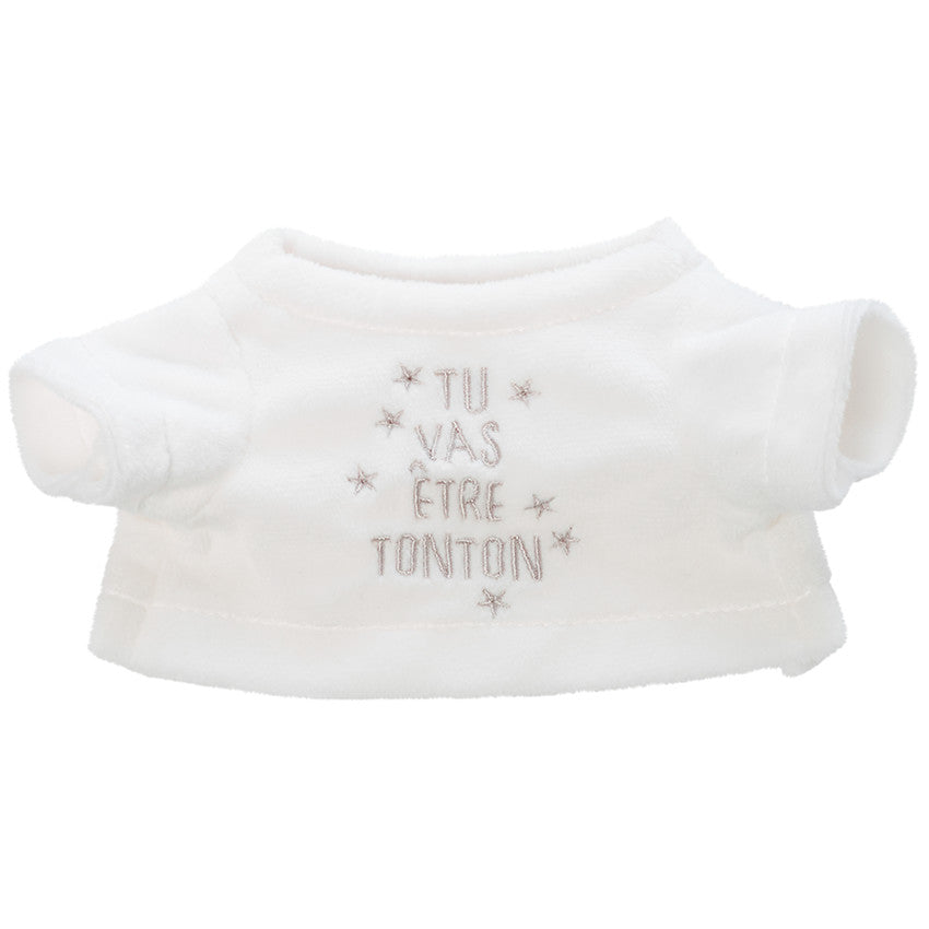 Outfit for a plush toy, birth announcement "you're going to be an uncle" - Prémaman