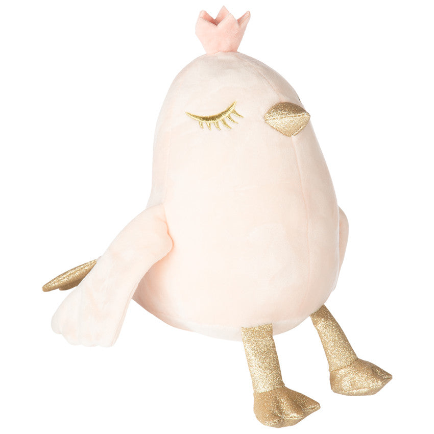 Plush bird with gold embroidered details - Prémaman