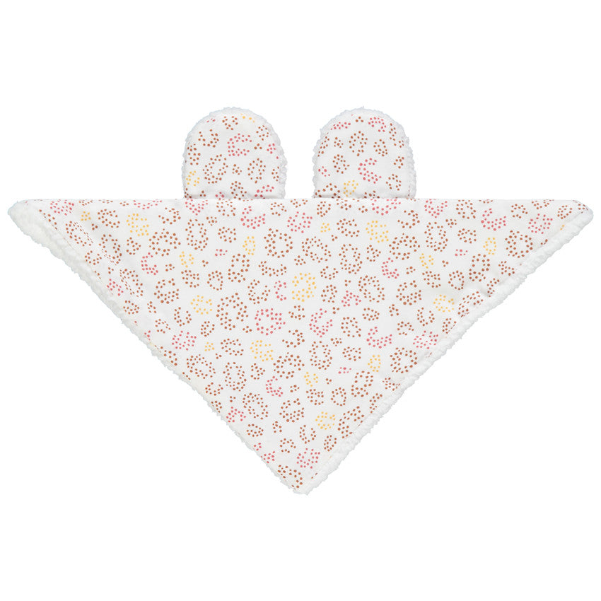 Doudou plat à imprimé graphique et détails en relief - Prémaman