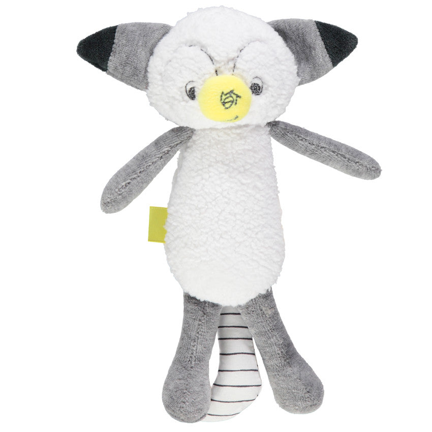 Peluche en velours et sherpa forme lémurien - Prémaman