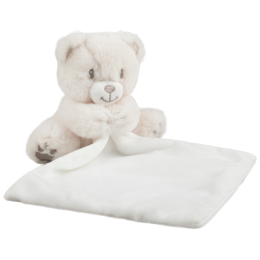 Teddy bear comforter with silver embroidered details - Prémaman