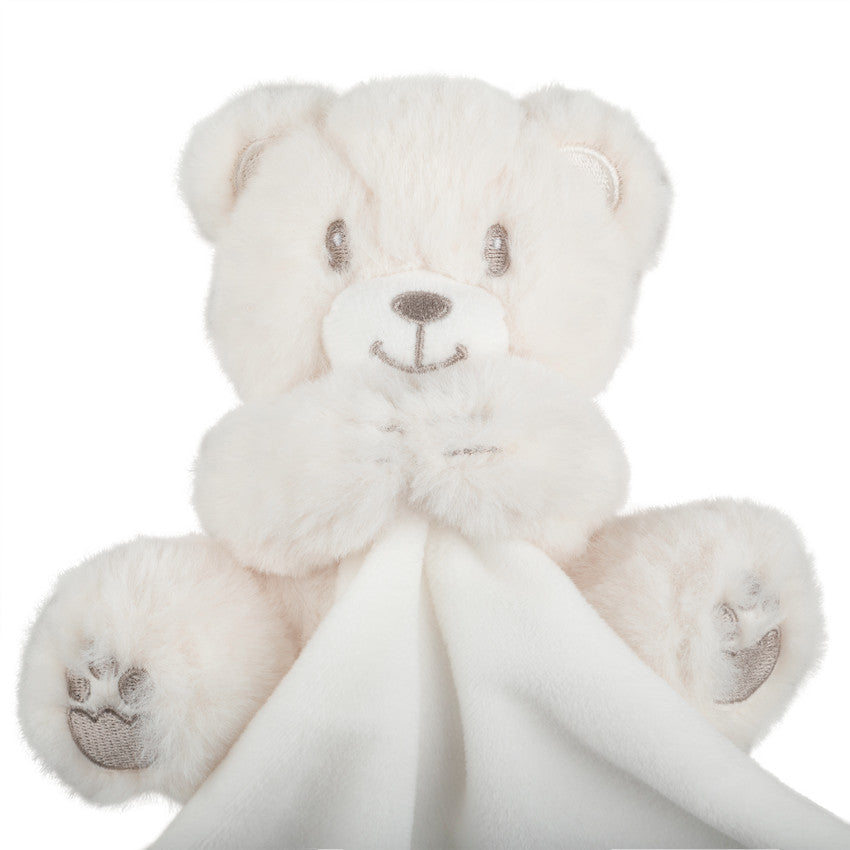 Teddy bear comforter with silver embroidered details - Prémaman