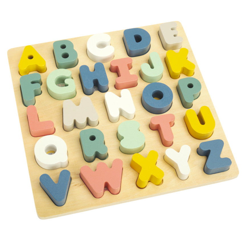 Wooden Learning Alphabet Puzzle - Pre-mom