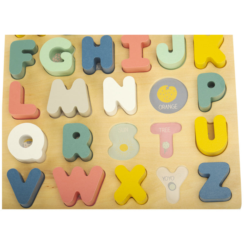 Wooden Learning Alphabet Puzzle - Pre-mom