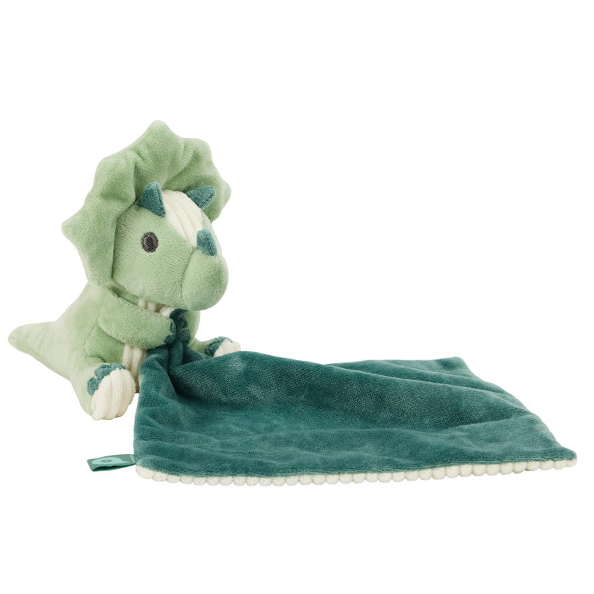 Carlos the Triceratops Velvet Comforter Blanket - Prémaman