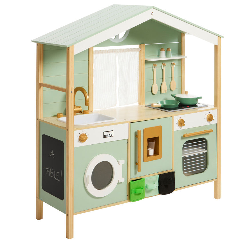 Cuisine tout équipée avec accessoires en bois - Prémaman