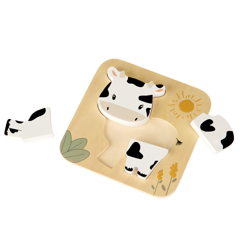 Wooden 4-piece Cow Puzzle - Prémaman