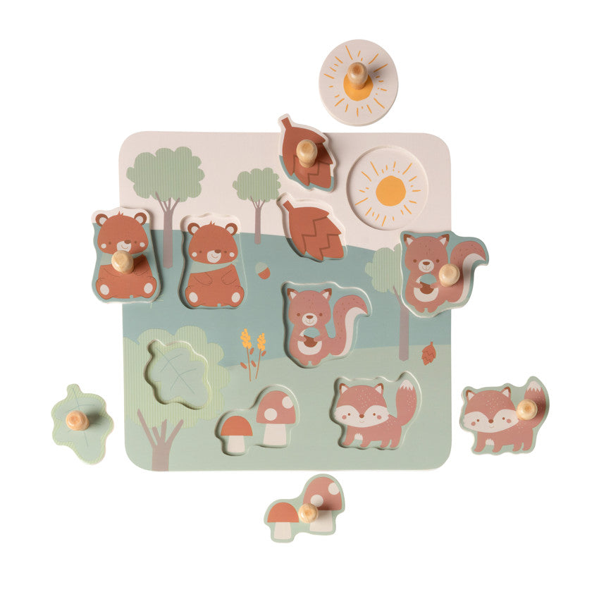 Puzzle en bois 7 pièces Roi des Forêts - Prémaman