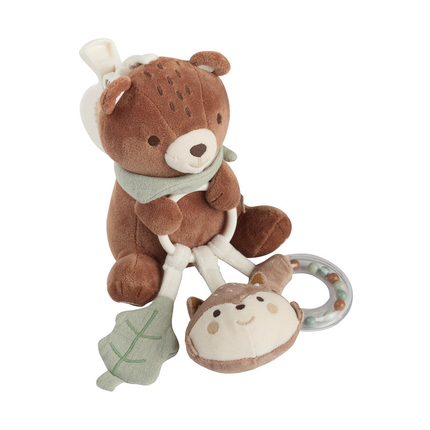 Peluche d'activités à suspendre ourson Roi des Forêts - Prémaman