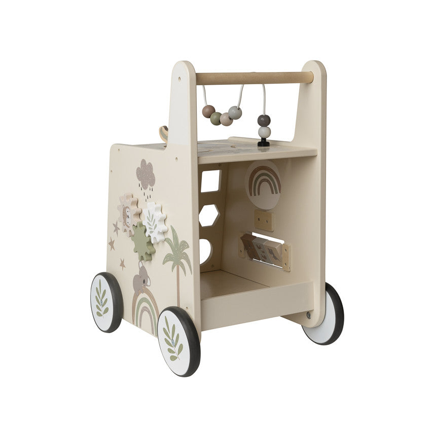 Chariot de marche ludique en bois Little Savane - Prémaman