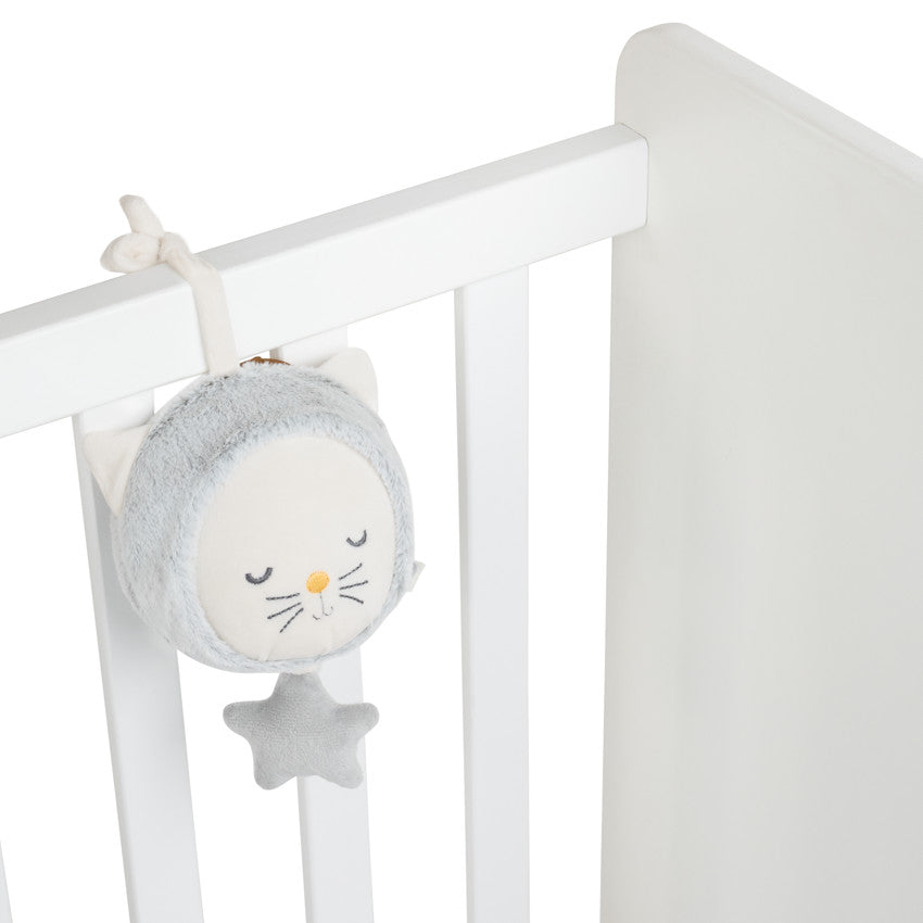 Peluche musicale tête de chat - Prémaman