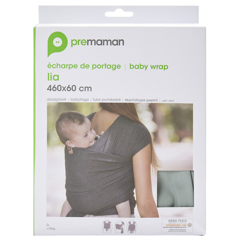 Écharpe de portage Lia - Kaki - Prémaman