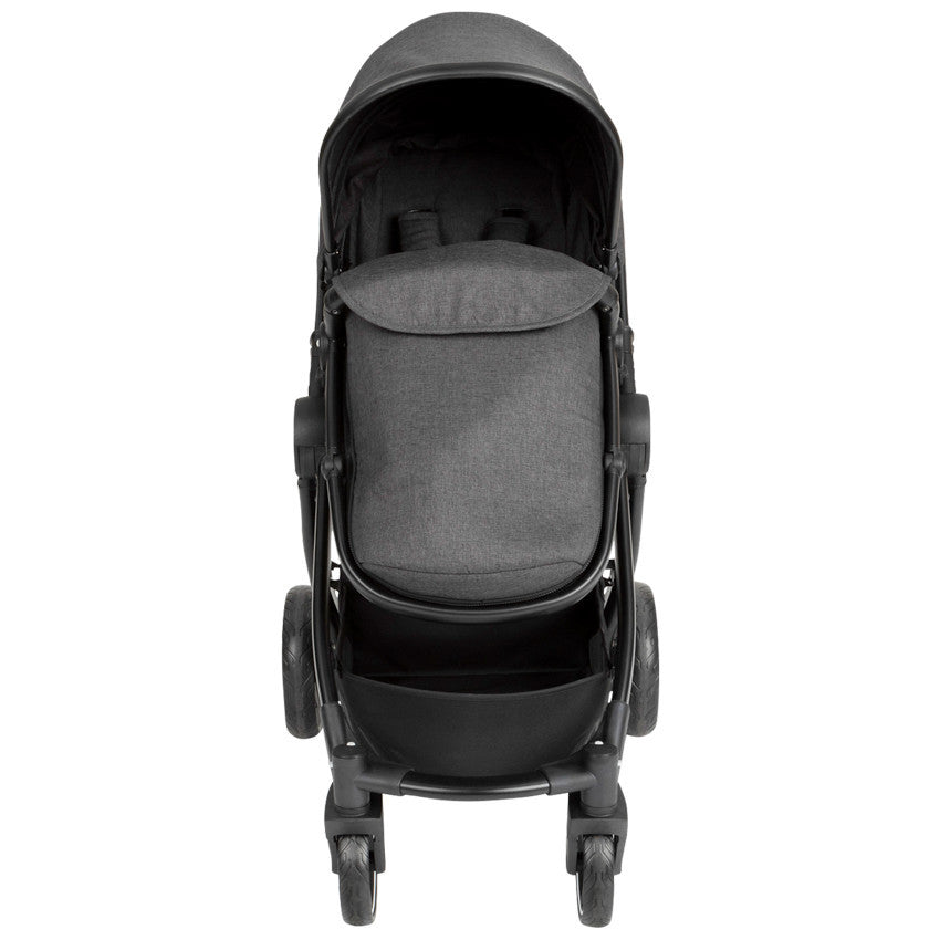 Théa 2-in-1 Duo Stroller, Grey Marl/Black - Prémaman
