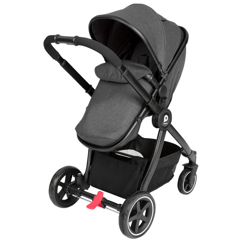 Théa 2-in-1 Duo Stroller, Grey Marl/Black - Prémaman