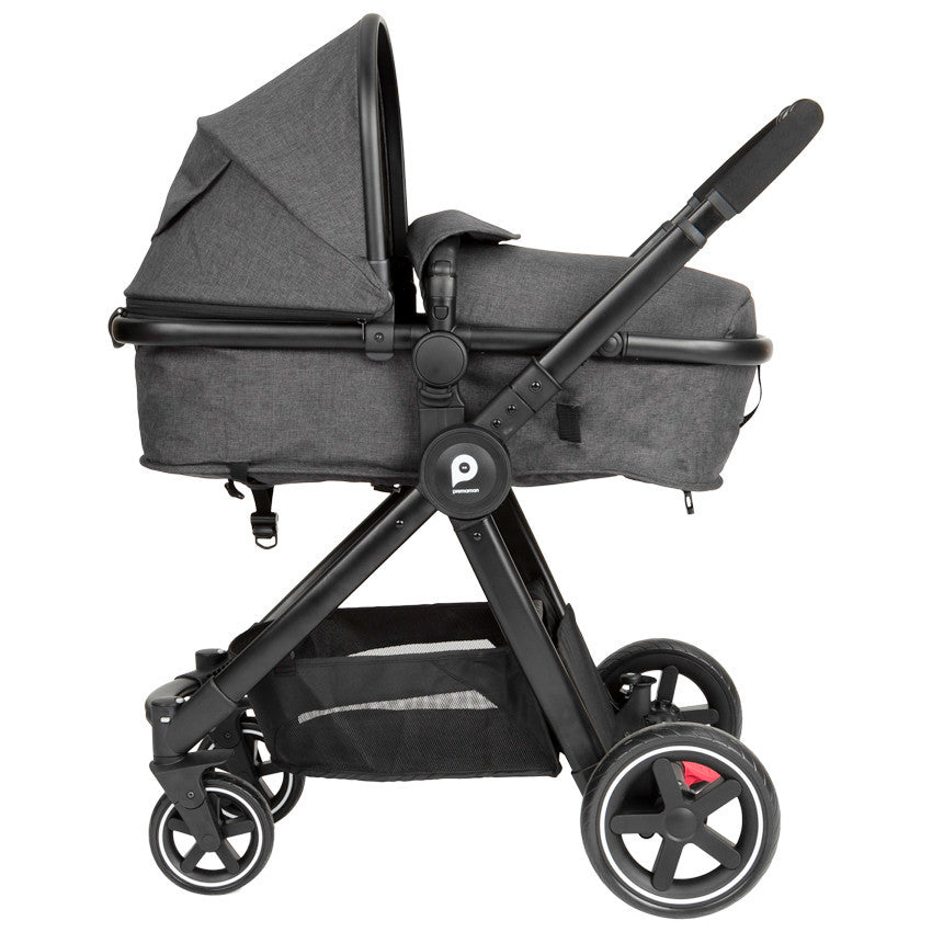 Théa 2-in-1 Duo Stroller, Grey Marl/Black - Prémaman