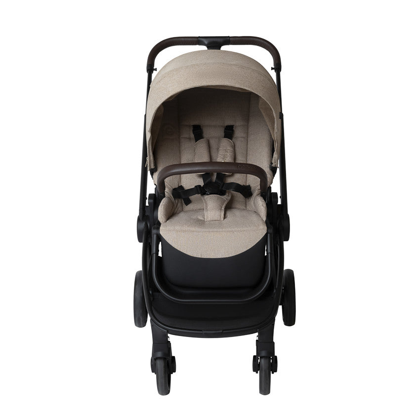 Poussette trio Alba avec nacelle beige/noir - Prémaman