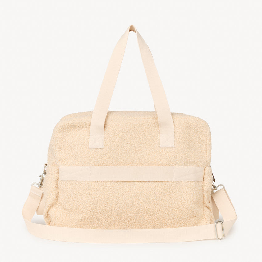 Sac à langer en bouclette avec bandoulière réglable - Prémaman
