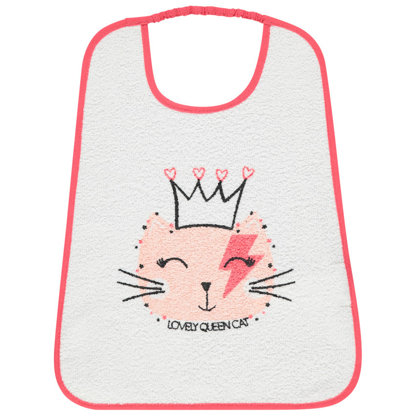 Bavoir en éponge print chat - Prémaman