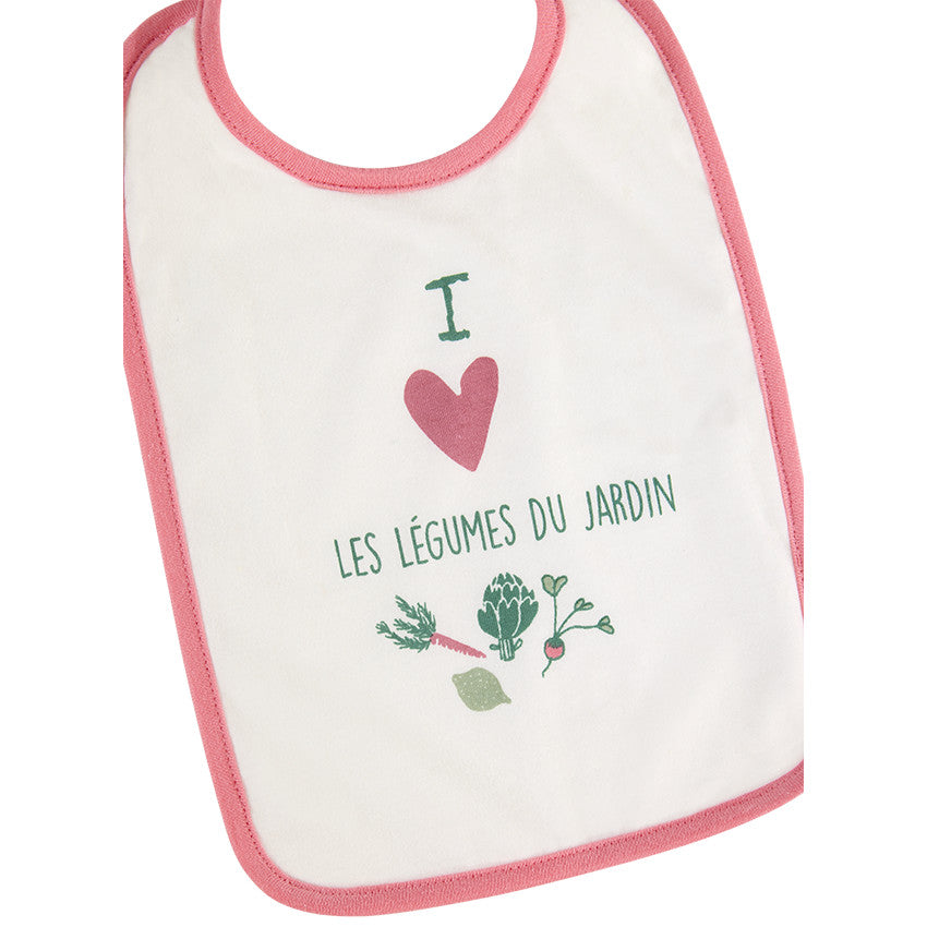 Set of 5 tie-on terry bibs - Maternity