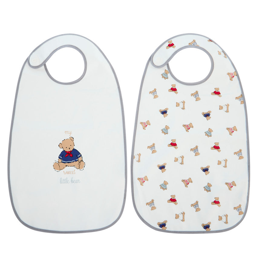 Lot de 2 bavoirs imperméables oursons - Prémaman