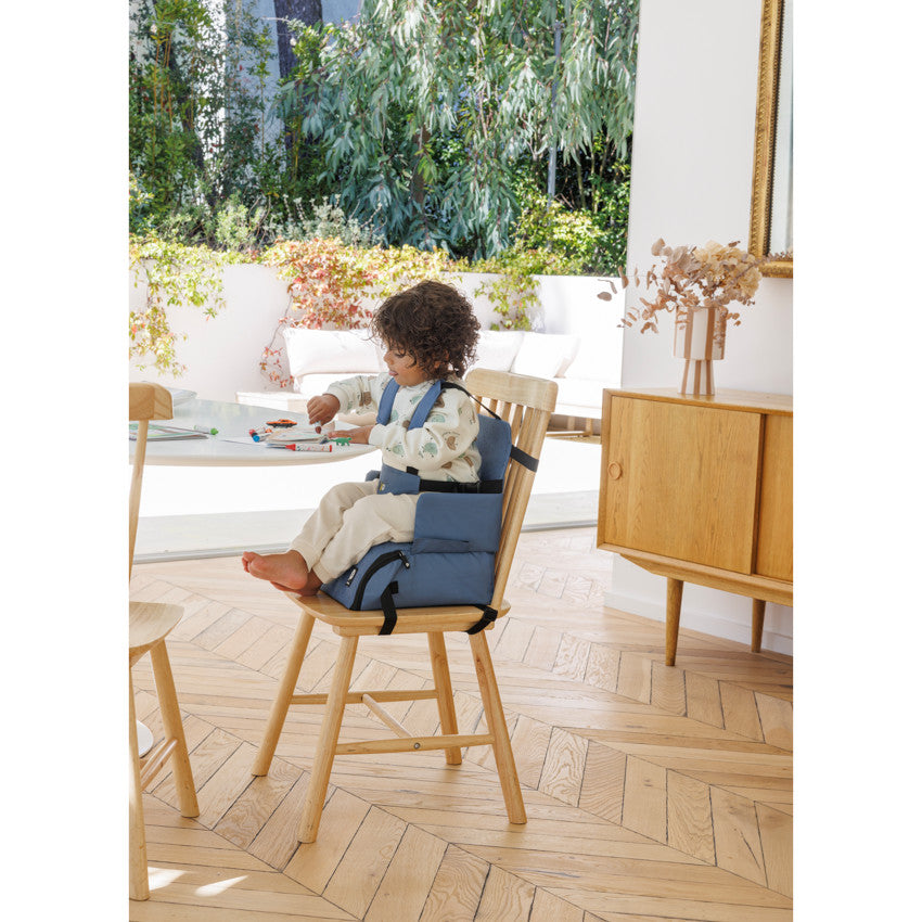 Rehausseur de chaise pliable 2.0 Scott bleu - Prémaman
