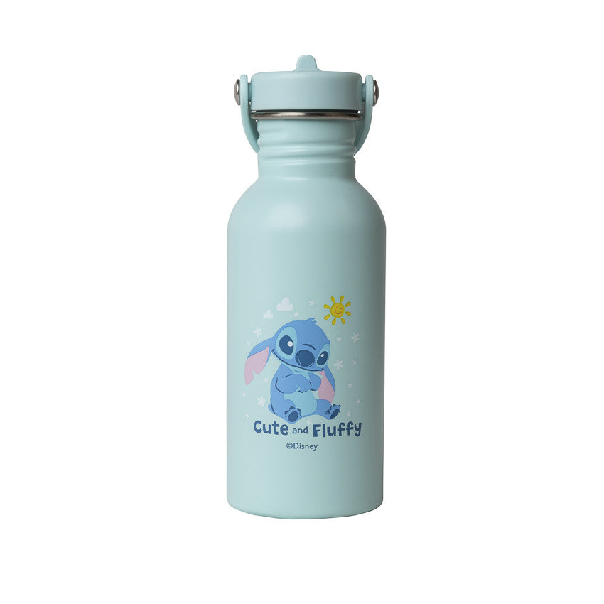 Stainless steel bottle with straw 500ml Stitch Disney blue - Prémaman