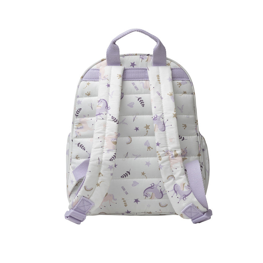 Sac à dos isotherme imprimé licornes blanc - Prémaman