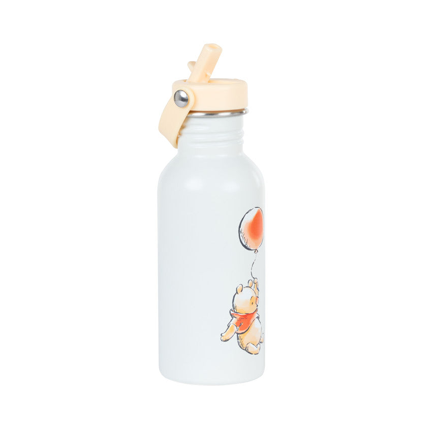 Stainless steel water bottle with Winnie the Pooh straw Disney - 500ml - Prémaman