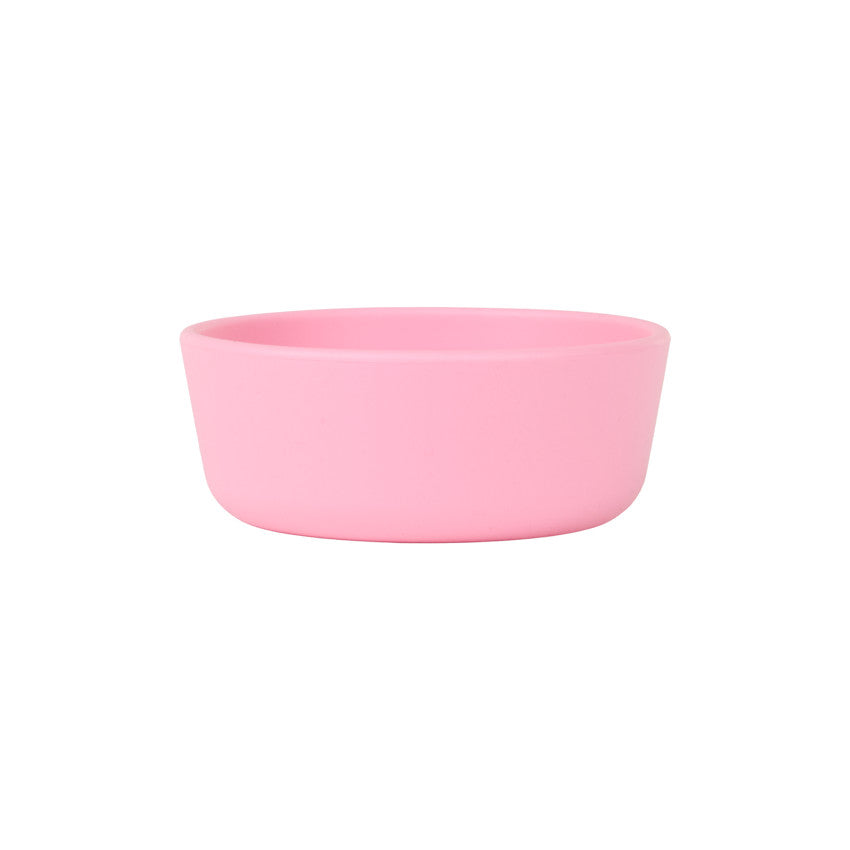 Bol en silicone avec motif fleur au fond et bords arrondis - Prémaman